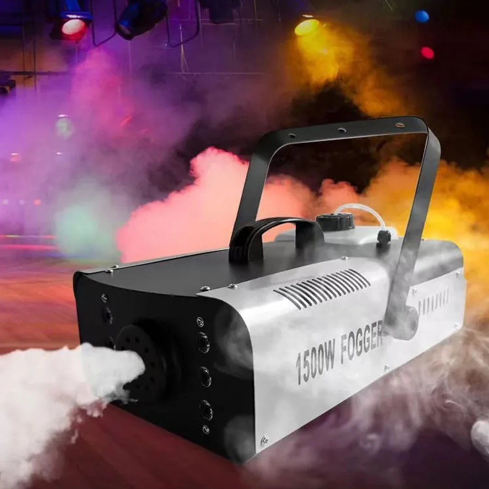 Profesjonalny pilot DJ High Power 1500W Full Color RGB 3IN1 LED Fog Machine do baru Disco Party Bar