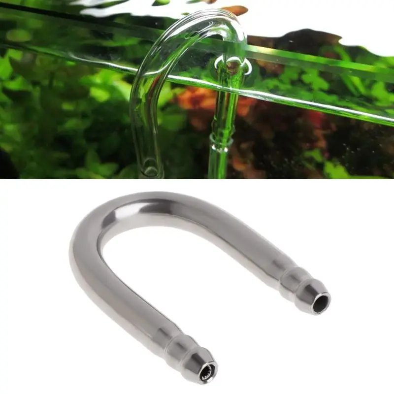 Aquarium Tube Air Fish Stainless Steel CO2 Aerator Connector