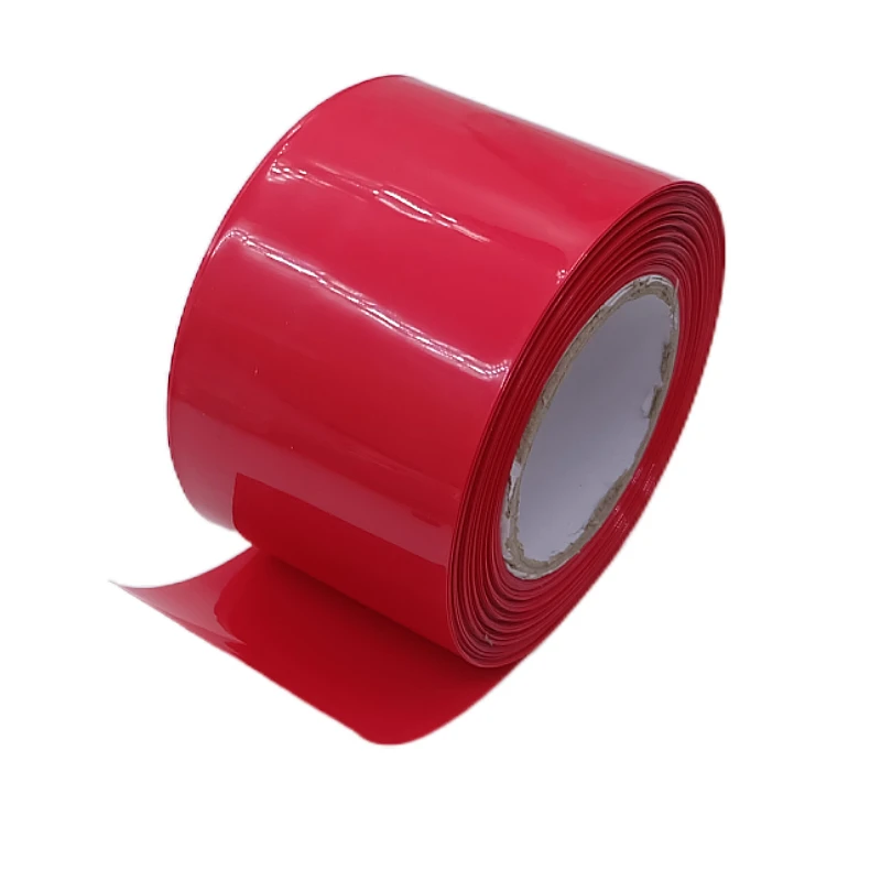 1/5/10/20M 18650 Lipo Battery PVC Heat Shrink Tube Pack 8mm ~ 200mm Insulated Film Wrap Lithium Case Protection Cable Sleeve Red