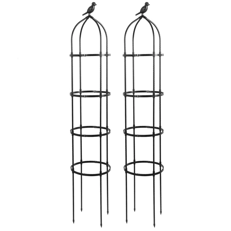 

Climbing Plant Obelisk Trellis, Garden Trellis, Climbing Vine Plant Stand, Flower Stand, Plant Tower,2Pcs