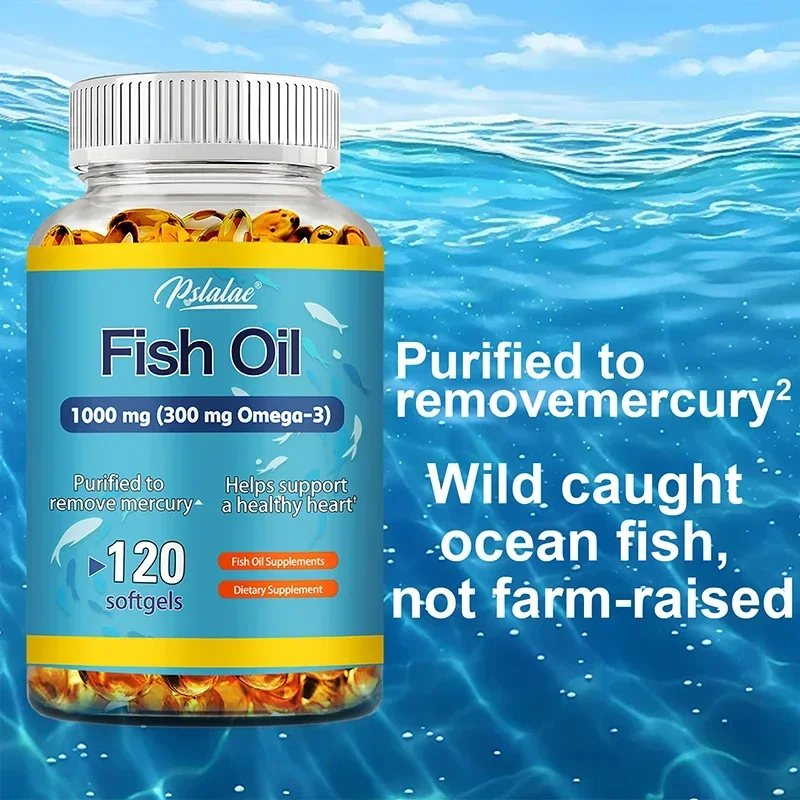 Fish Oil - Helps Improve Eyes, Joints, Antioxidants, Improves Skin Health, Brain Function and Supports Immunity