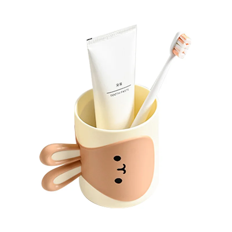 Children brush their teeth, drink water cup, cute cartoon rabbit, daily home, student dormitory, rinse mouth cup rinse mouth cu