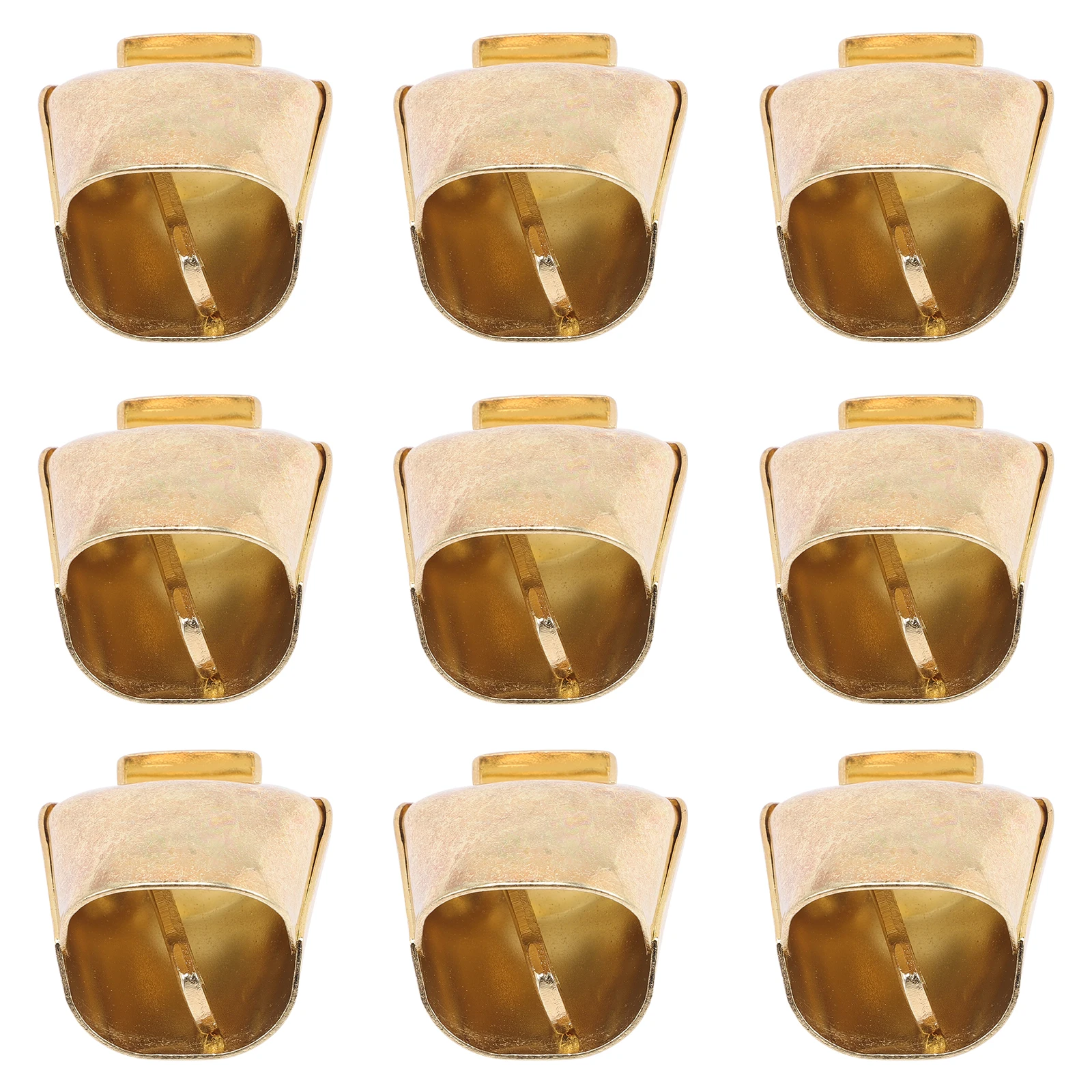 10 Uds. Collar con forma de campana para gato y perro, accesorios para Collar de mascota, campanas ruidosas para perro, Collar para gato, colgante, campanas de hierro, llavero decorativo