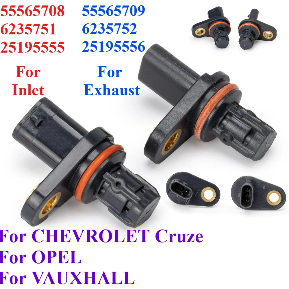 1/2PSC 55565708 55565709 25195556 6235752 1249112 مدخل العادم عمود الحدبات مستشعر موضع لشروليه كروز أوبل فوكسهول أسترا #1