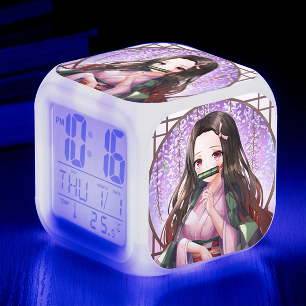 Demon Sayer Kamado Nezuko Agatsuma Zenitsu Tomioka Giyuu การพูดเกินจริง Shinobu Rengoku Kyoujuro Sabito Akaza Alarm Clocks รูปตุ๊กตา