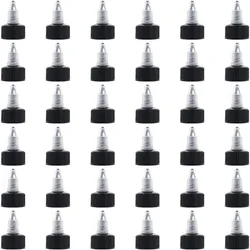 36pcs Squeeze Bottle Cap Black and Natural Twist Caps Replacement Caps Twist Top Cap for 24/410 Squeeze Bottles Glue Bottles