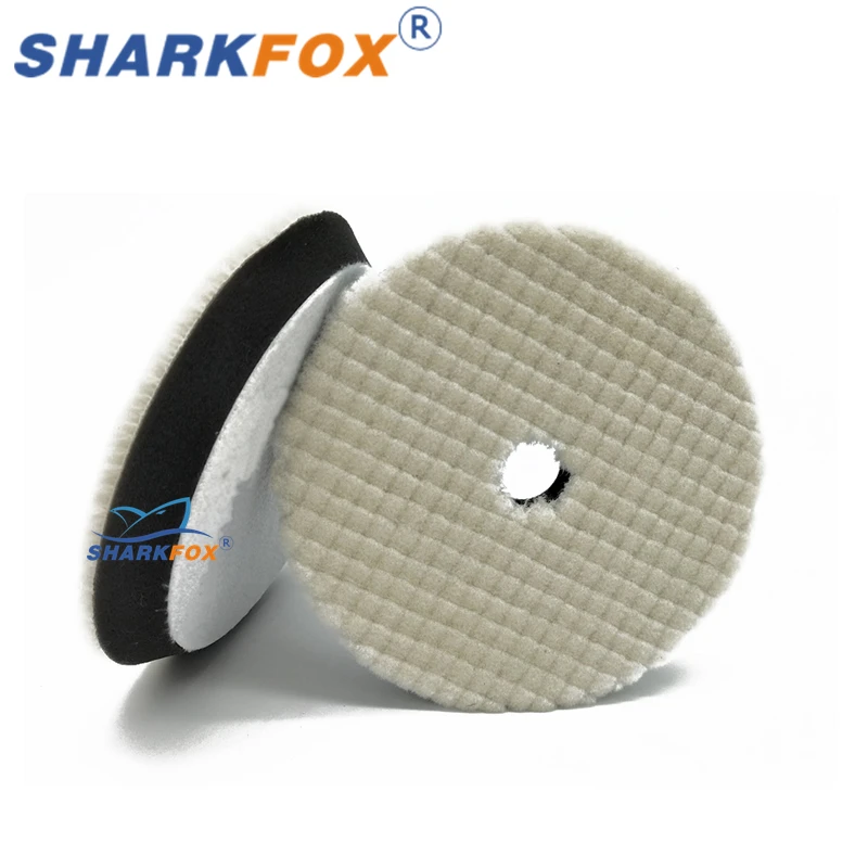 Sharktorch-Disque de polissage en laine de style japonais, roue de planche en laine brillante, rayures automobiles remodelées, 5 pouces, 6 pouces,