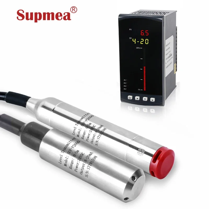 Water Conservancy Submersible Pressure Level Logger Water Well Level Sensor Meter Water Hydrostatic Level Transmitter 4-20ma