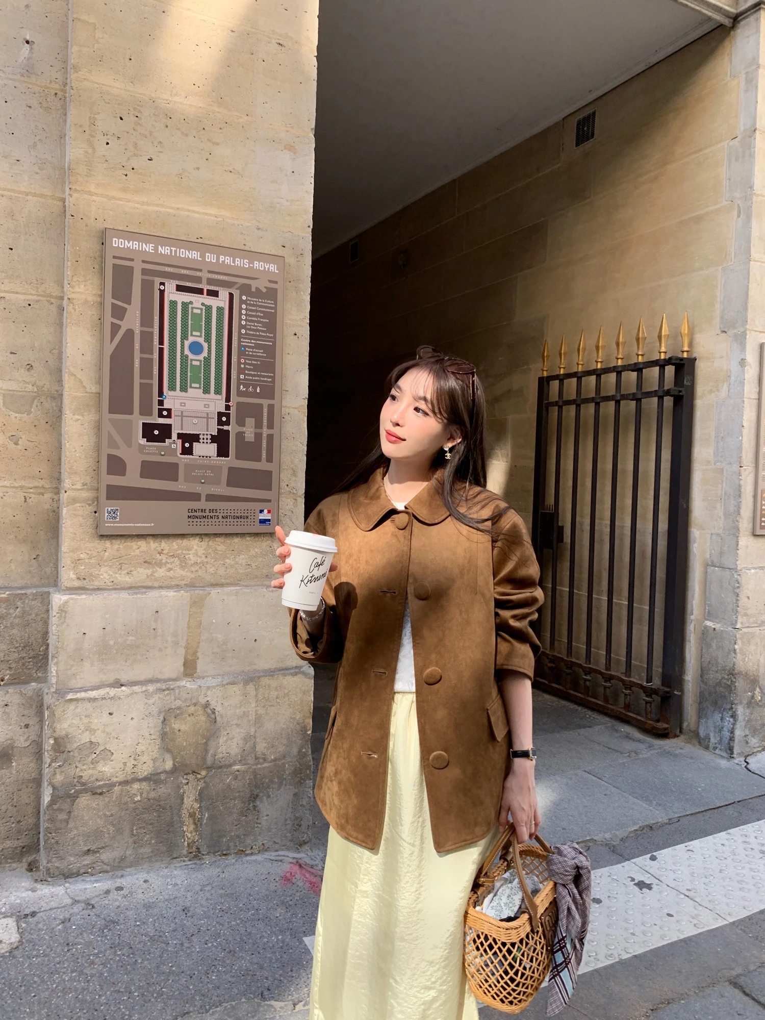 

LE LALIN Винтажная универсальная свободная куртка из искусственной замши с воротником-стойкой для женщин, верхняя одежда для ранней осени, для повседневной носки, с длинными рукавами