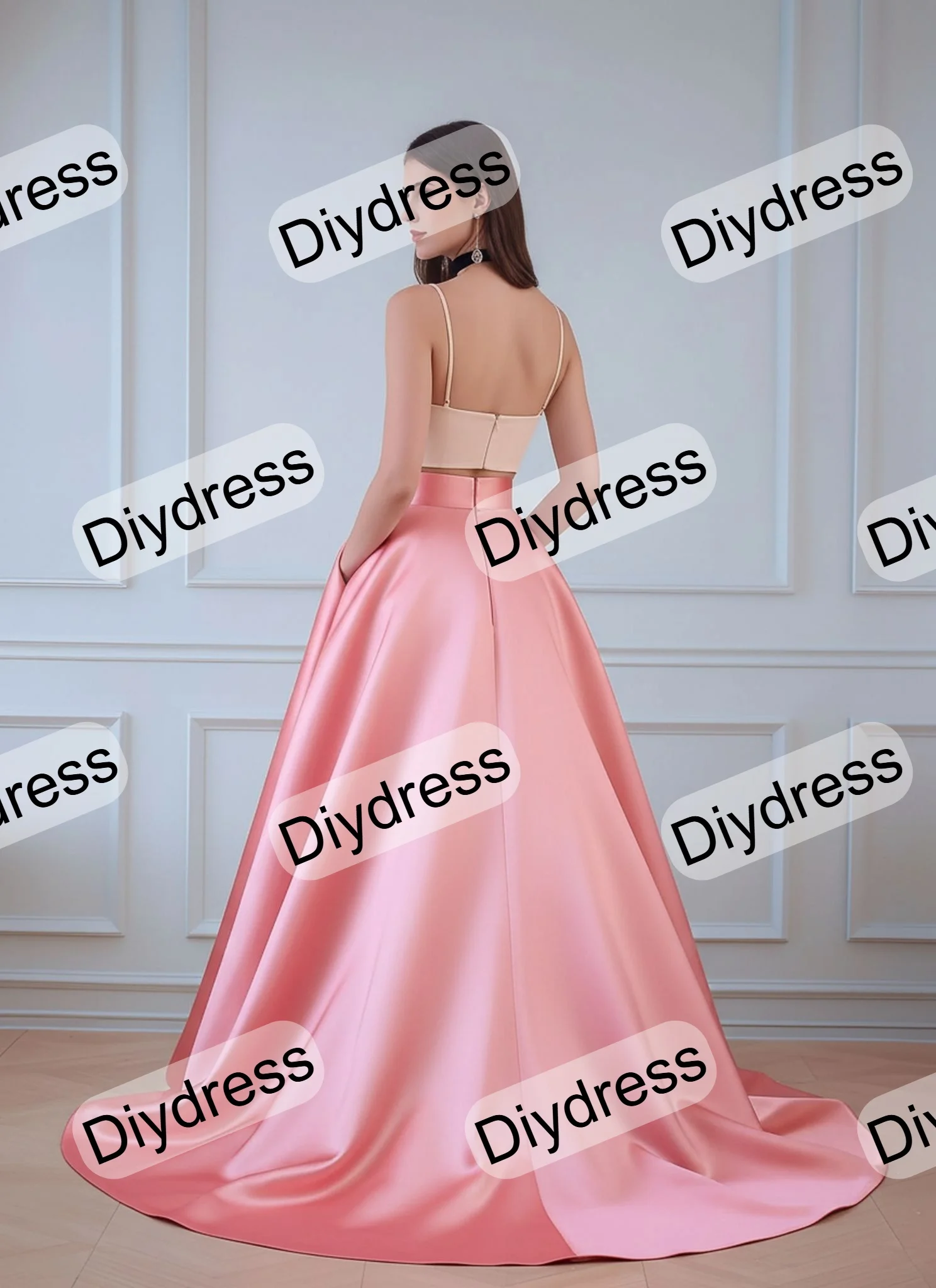 Luxury Removable Satin Wedding Skirt A-Line Long Detachable Satin Skirt Prom Party Satin Skirt With Train For Evening Gown