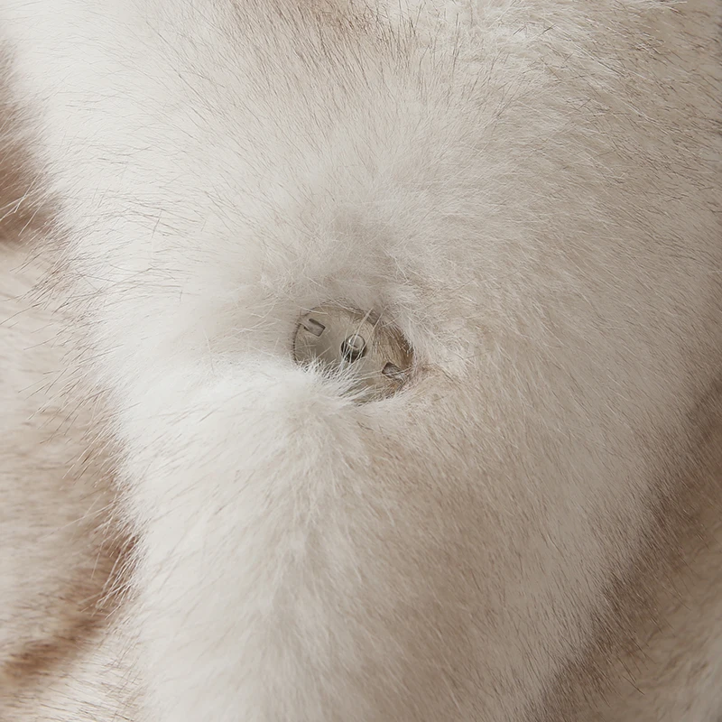 Neo Mint Slouchy Chic Gradient Long Eco Faux Fur Coat Women Winter Thick Warm Fluffy Fox Fur Jacket Brand Fashion Girls Overcoat