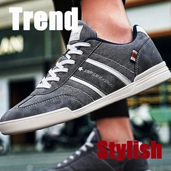 Mens Causal Shoes Plus Size Canvas SkateBoard Sneakers Light Weight Breathable Comfortable Male Flat Walking Shoes Spring Autumn