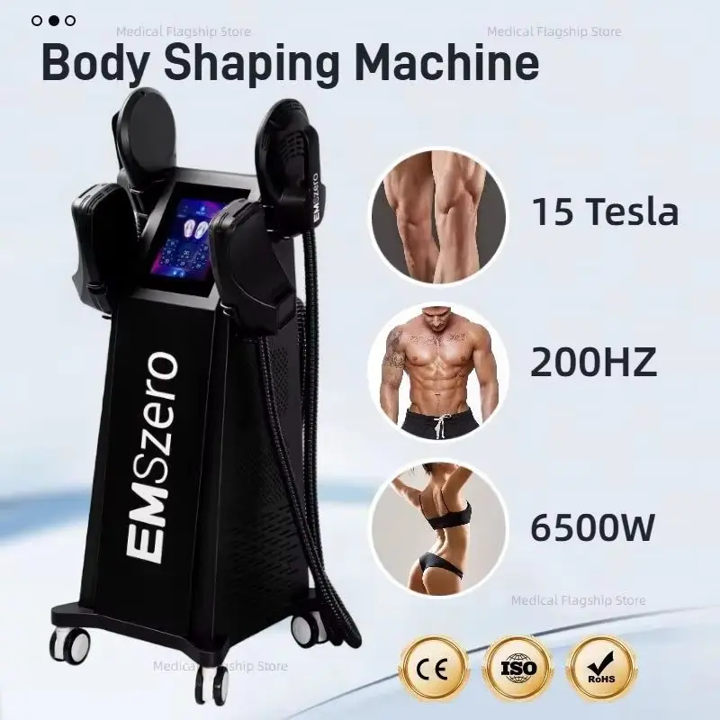 EMSzero Machine RF Professional 6500W 15Tesl-a EMS Carving Hi Emt Body Slimming Muscle Stimulation Carving EMSZERO NEO 5 Handles