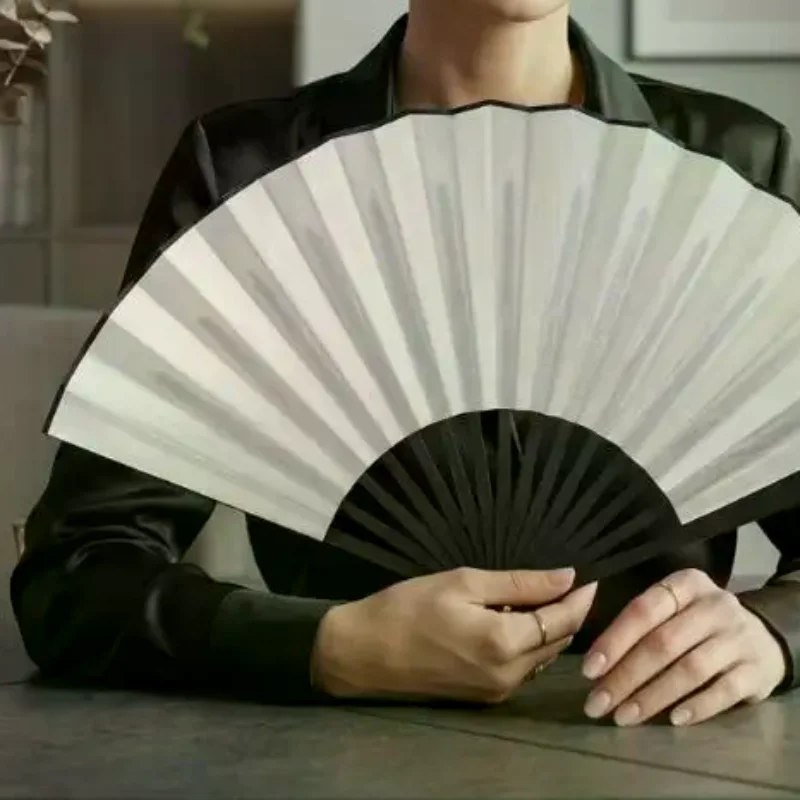 Traditional Chinese Bamboo Folding Hand Fan Classic DIY Blank Handheld Fan For Interior Decoration Party Shooting Props