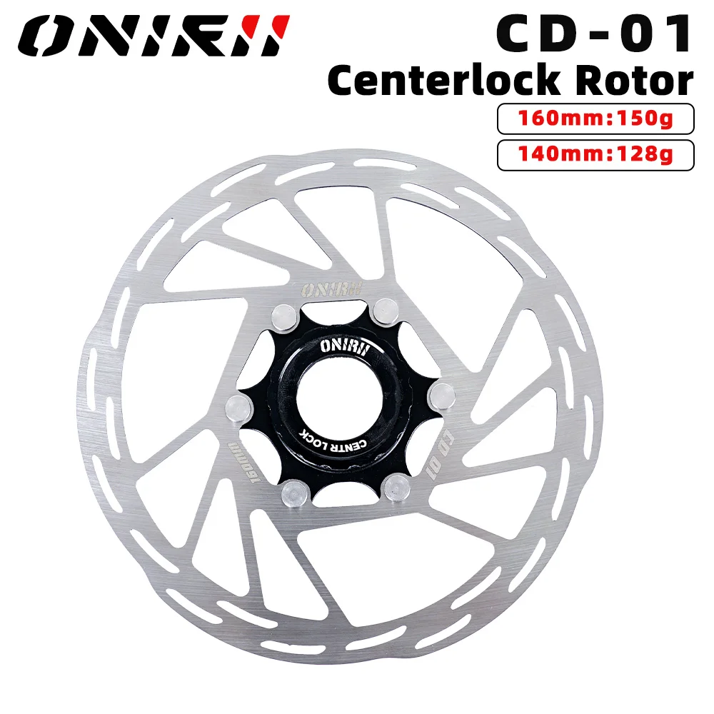 ONIRII 160mm Disc Brake Rotor CenterLock Mountain Road Bike MTB Heat Dissipation Cooling Hollow Pads Disk Center Lock New