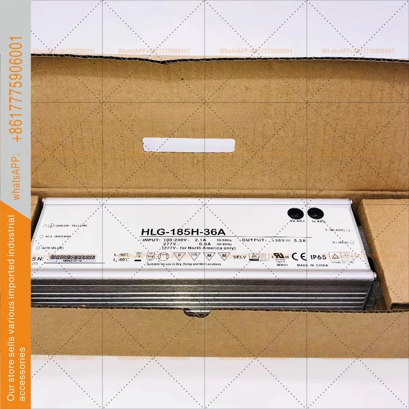 Power supply HLG-185H-36A 185W 36V5.2A waterproof LED street light, billboard