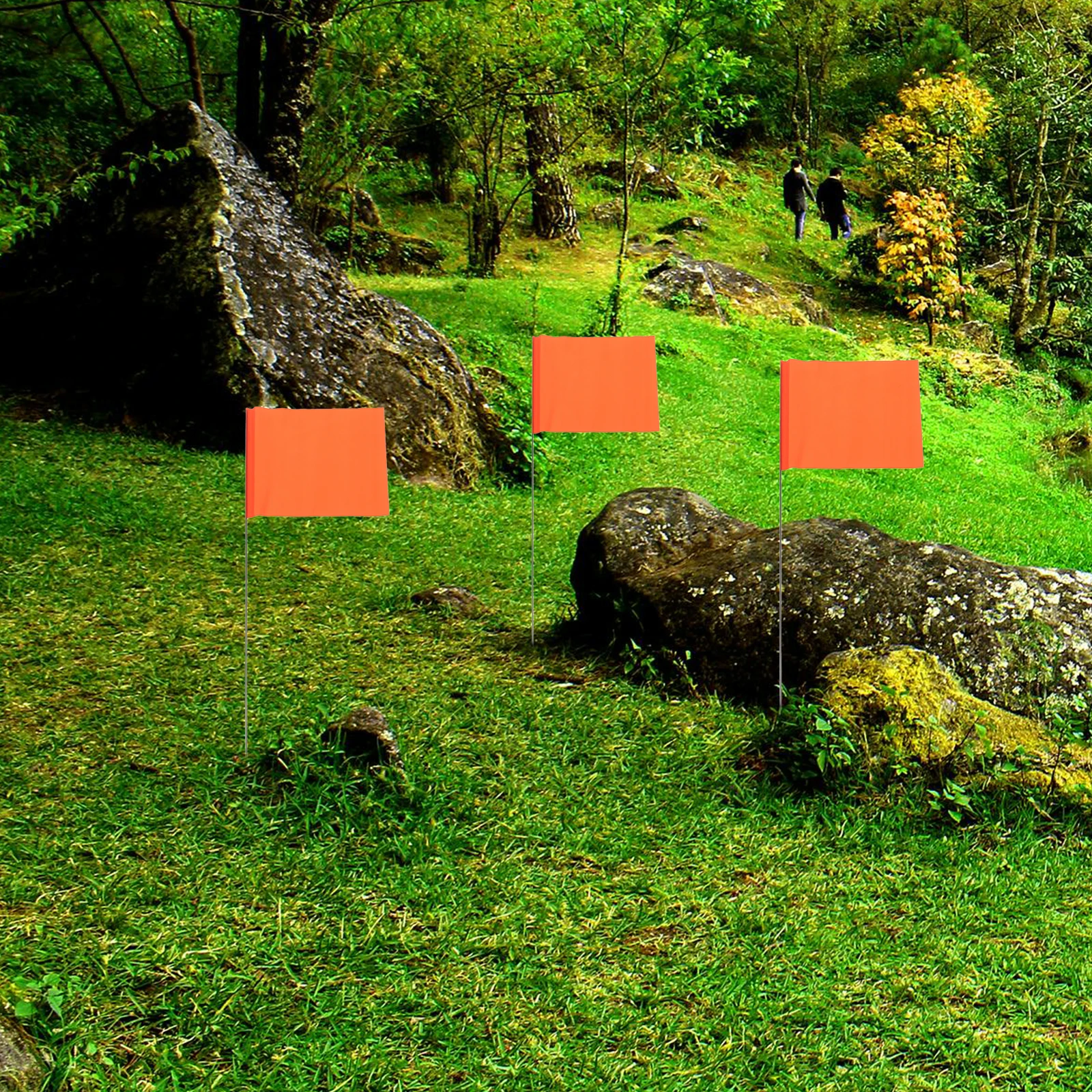 

50pcs Irrigation Flags Lawn Garden Marking Flags Landscape Flags Construction Marker Flags Outdoor Garden Decoration