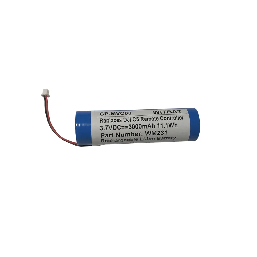 3.7V 2600mAh High Capacity WM231 Li-ion Battery For DJI C5 RC231 Drone Remote Control
