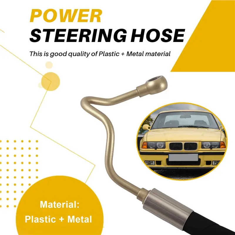 

AS57-For BMW E36 Z3 M3 Compatible Power Steering Pressure Hose 32411141953 For Car Systems
