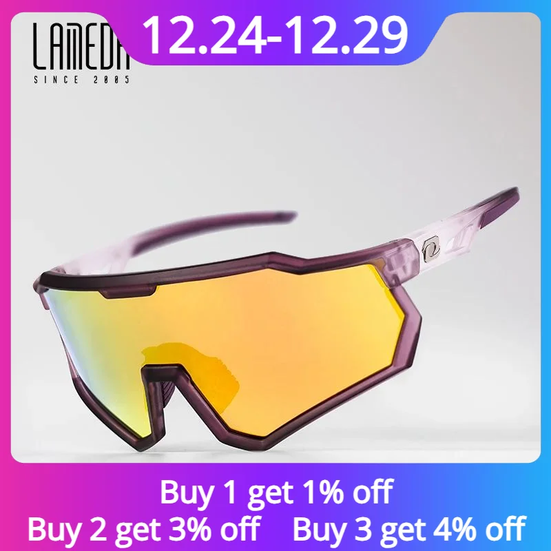 Lameda Cycling Glasses Anti-uv Colorful Polarized Sunglasses Men Women Cycling Sunglasses Professional Outdoor Sports Glasses