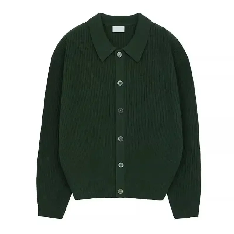 Men Sweater Coat Korean Fashion Knitted Coats Men Streetwear Slim Fit Casual Cardigan Coats