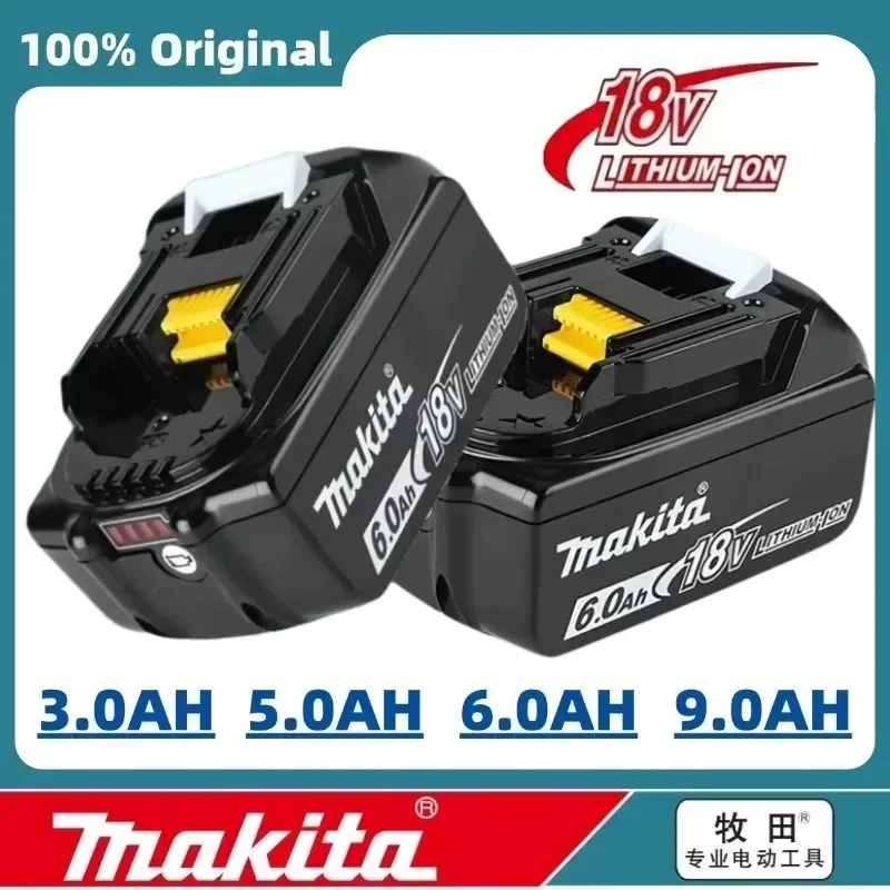 Original Makita 18V 2Ah/3Ah/5Ah/6Ah9Ah lithium-ion battery from Japan, suitable for Makita 18V brushless power tools