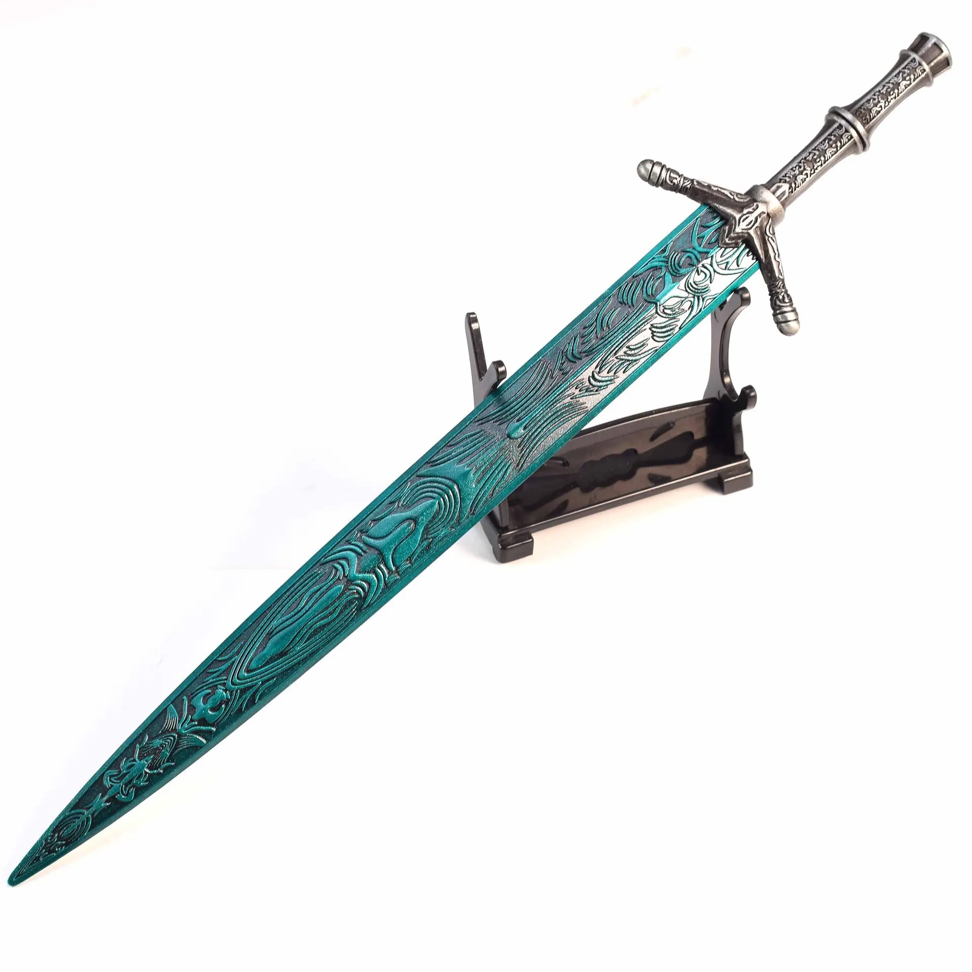 30cm Elden Anime juego periférico Luna oscura espada de gran espada arma de Metal modelo accesorios adornos samuráis regalos juguetes para niño