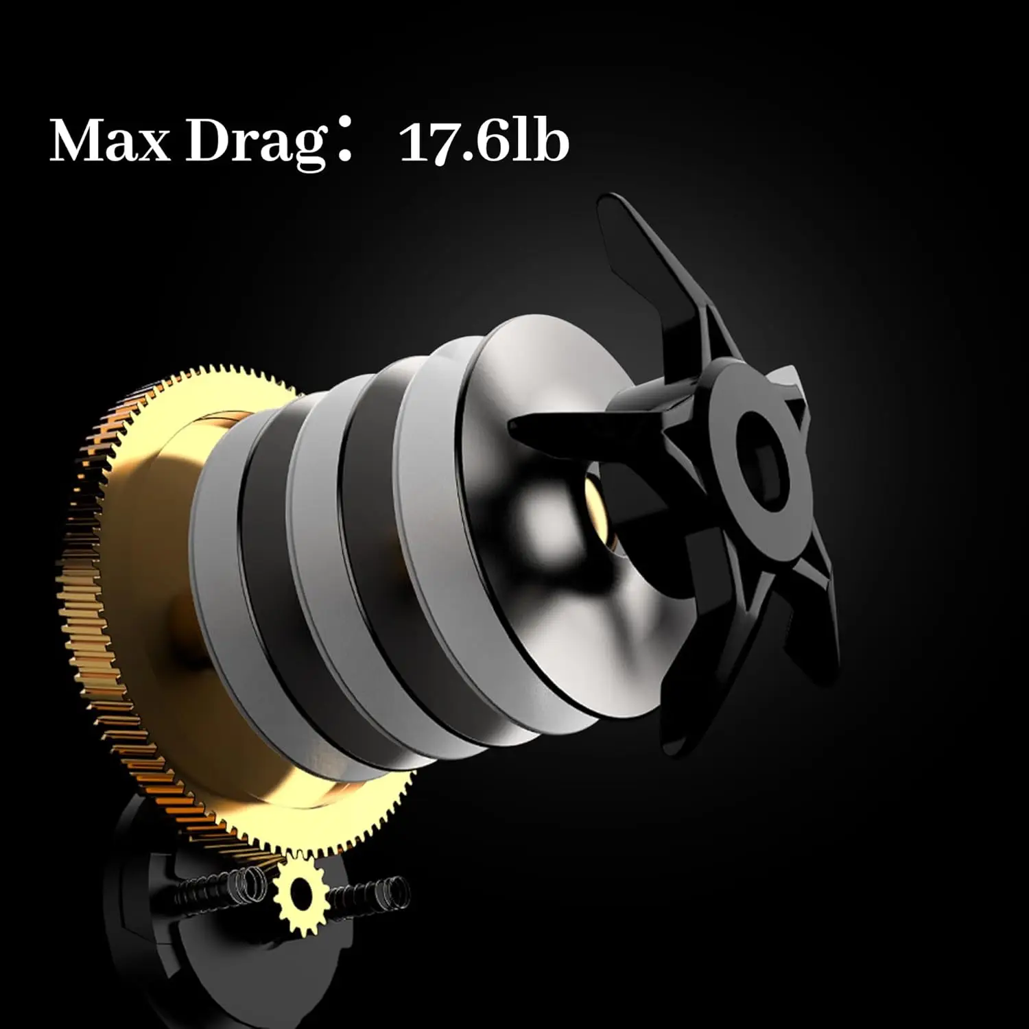 بكرة صيد السمك بكلتا اليدين، نسبة تروس عالية السرعة 7.2:1، سحب أقصى 20 رطل، معدات صيد الأسماك في المياه المالحة والمياه العذبة شديدة التحمل #3