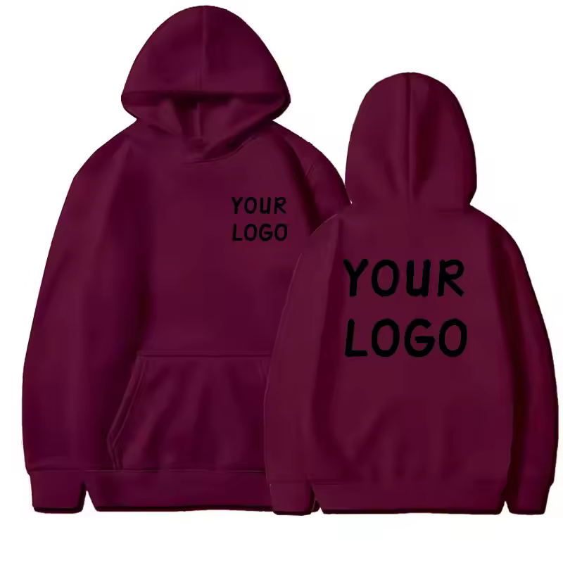 DIY Custom Your Brand LOGO  Men Women Casual Hoodie  Top Solid Color Pullover Street Personality Sweatshirt Custom Gifts - Image 13