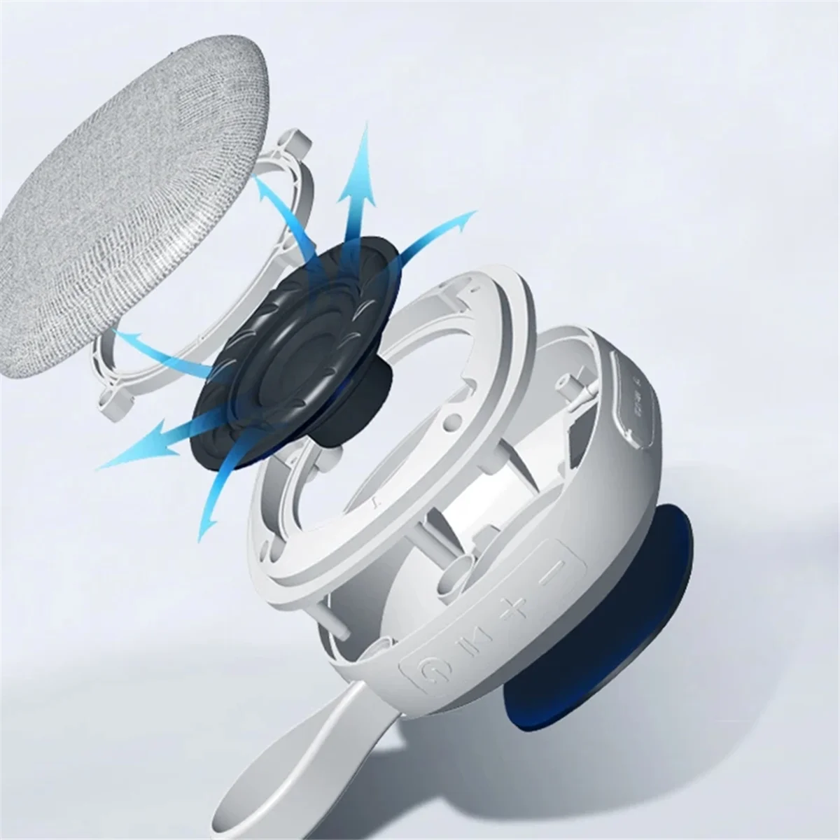 AB01 Bathroom Magnetic Speaker IP X6 Waterproof Wireless Speaker Portable Mini Bluetooth Speaker Sound Box
