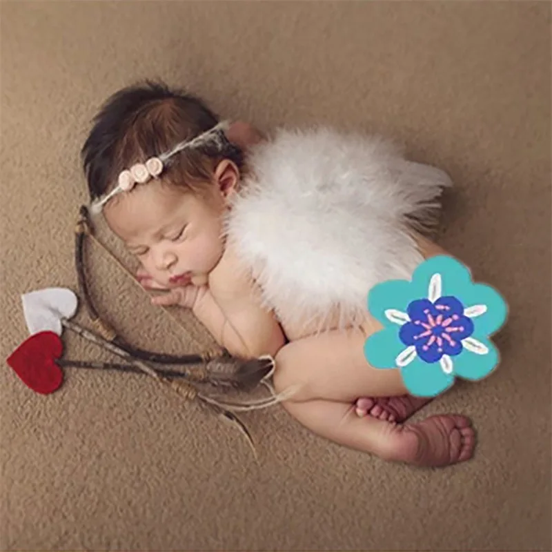 Baby Angel Cupid Costume Performance Angel Outfits Photography Props for Kids Newborn Photography Auxiliary Props Photogr