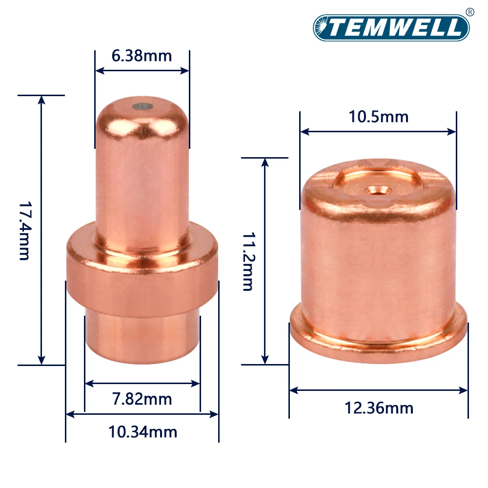 20pcs Plasma Cutter Trafimet CB50 CP50 LT50 LT 50 LT-50 Torch Electrode Tip Nozzle for Eastwood Versa-Cut 40amp Consumables