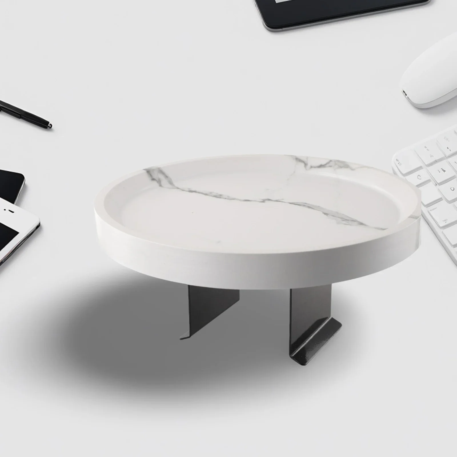 30*30cm Couch Tray Anti-Slip Apartments Versatile Armrest Clip-On Easy To Clean Remote Control Sofa Space-saving Table