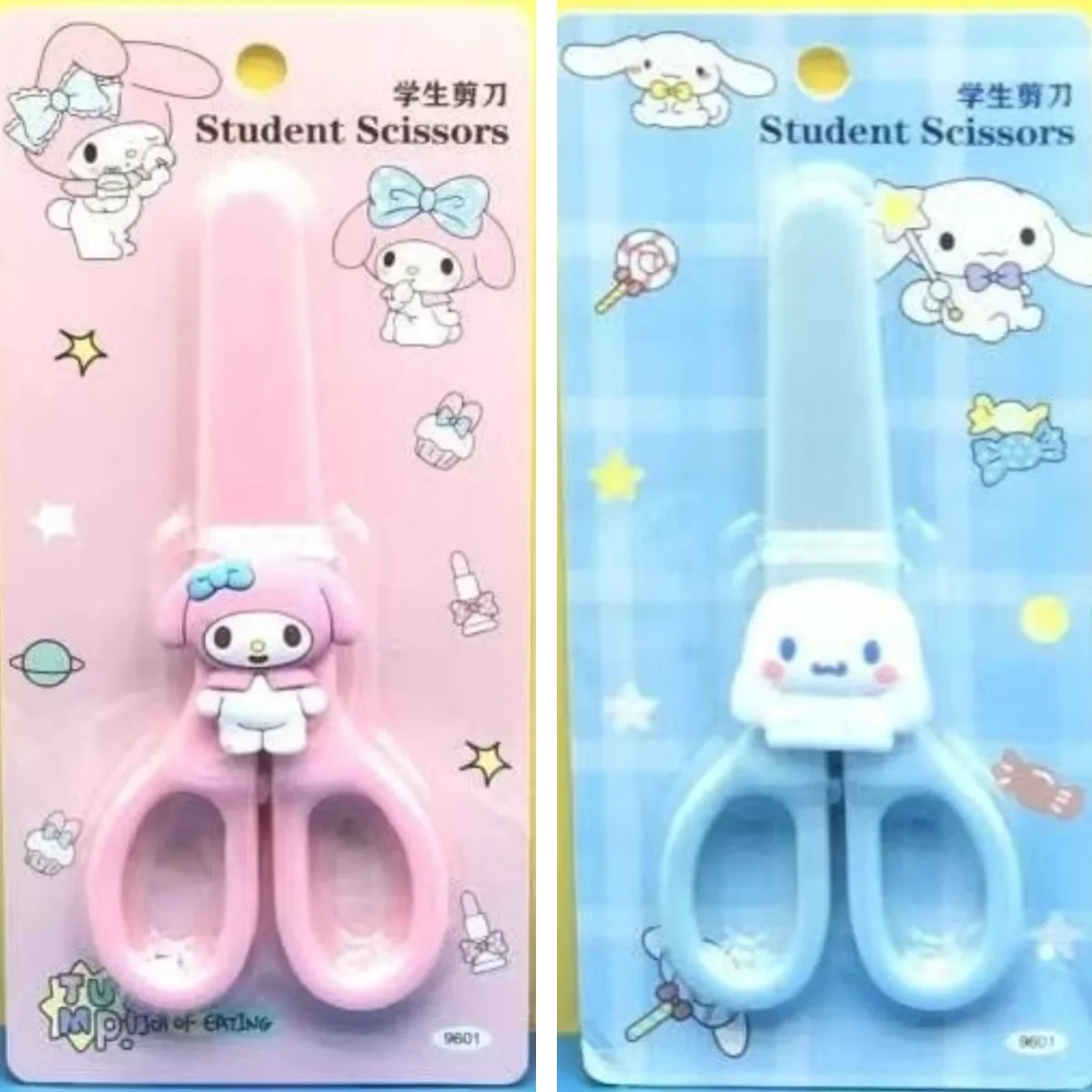 2024 New Sanrio Scissors Sanrio Mymelody Kuromi Cinnamoroll Travel Portable Design Stainless Steel Cutter for Paper Work gift