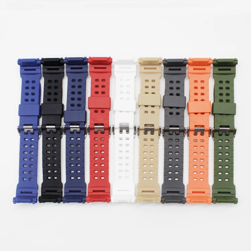 Pulseira de borracha macia para GW-9000 G-9000/9010 pulseira de relógio esportivo pulseira tpu acessórios de relógio