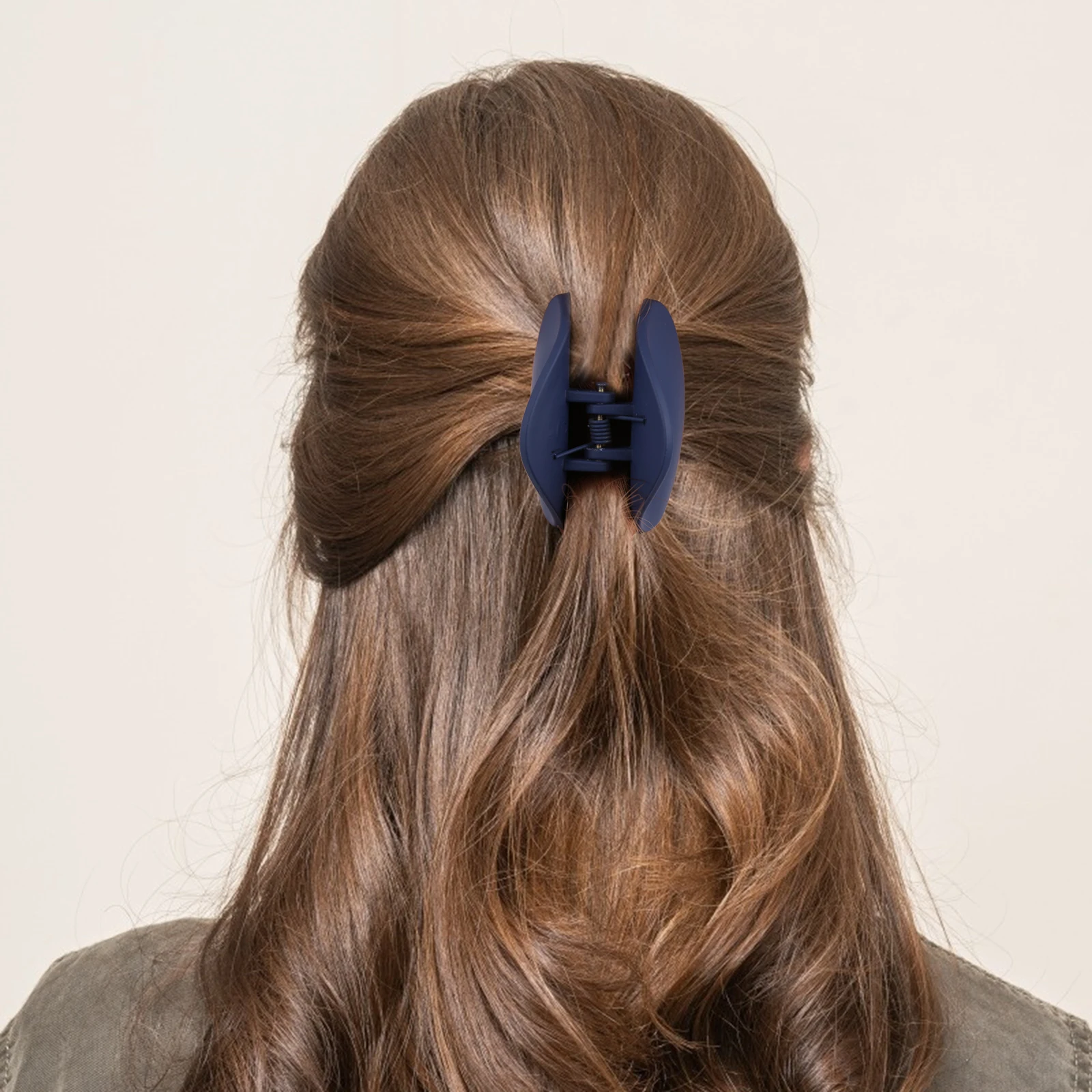 

4pcs Macaron Hair Claw Clips Resin Material Comfortable Grip Anti Skid Stylish Colors Accessories Women Girls Hair Care