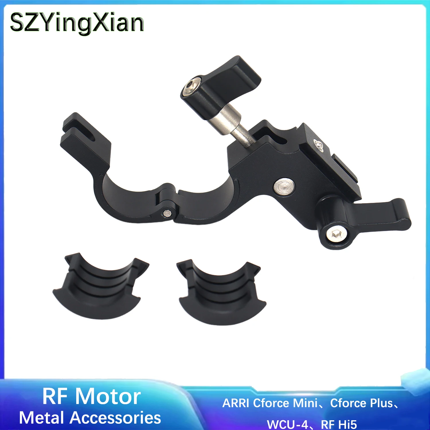 15-19mm Rod Clamp Adapter For ARRI Cforce Mini /WCU-4 /RF Hi5 Follow Focus Motor Fix Mount Bracket Dual Lock Knob