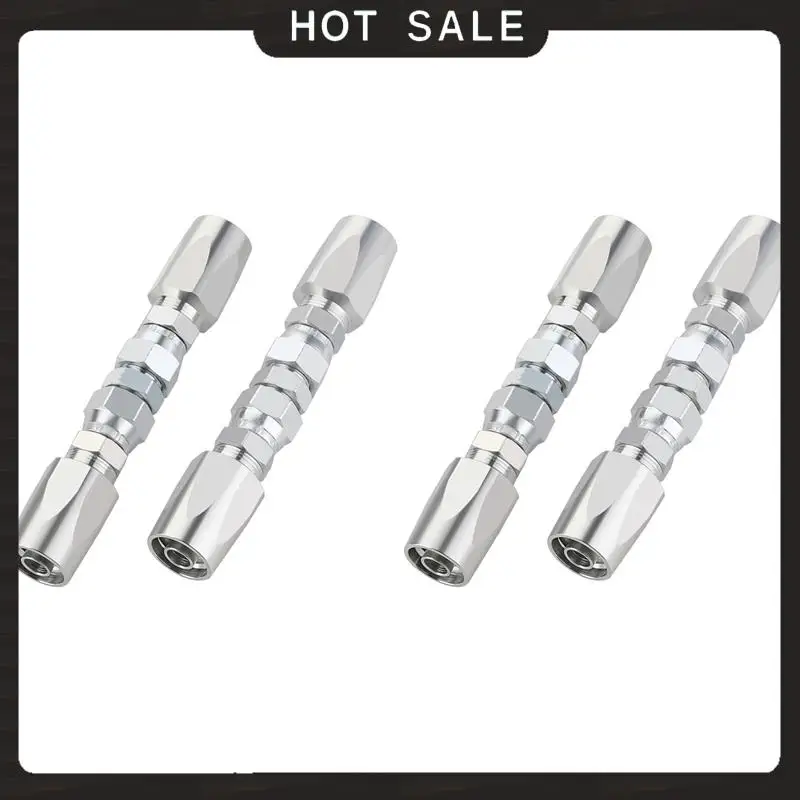 

24-часовая доставка, 4 шт., комплект для ремонта гидравлического шланга, многоразовый, 2-проводной многоразовый гидравлический ремонтный фитинг 1/2 дюйма