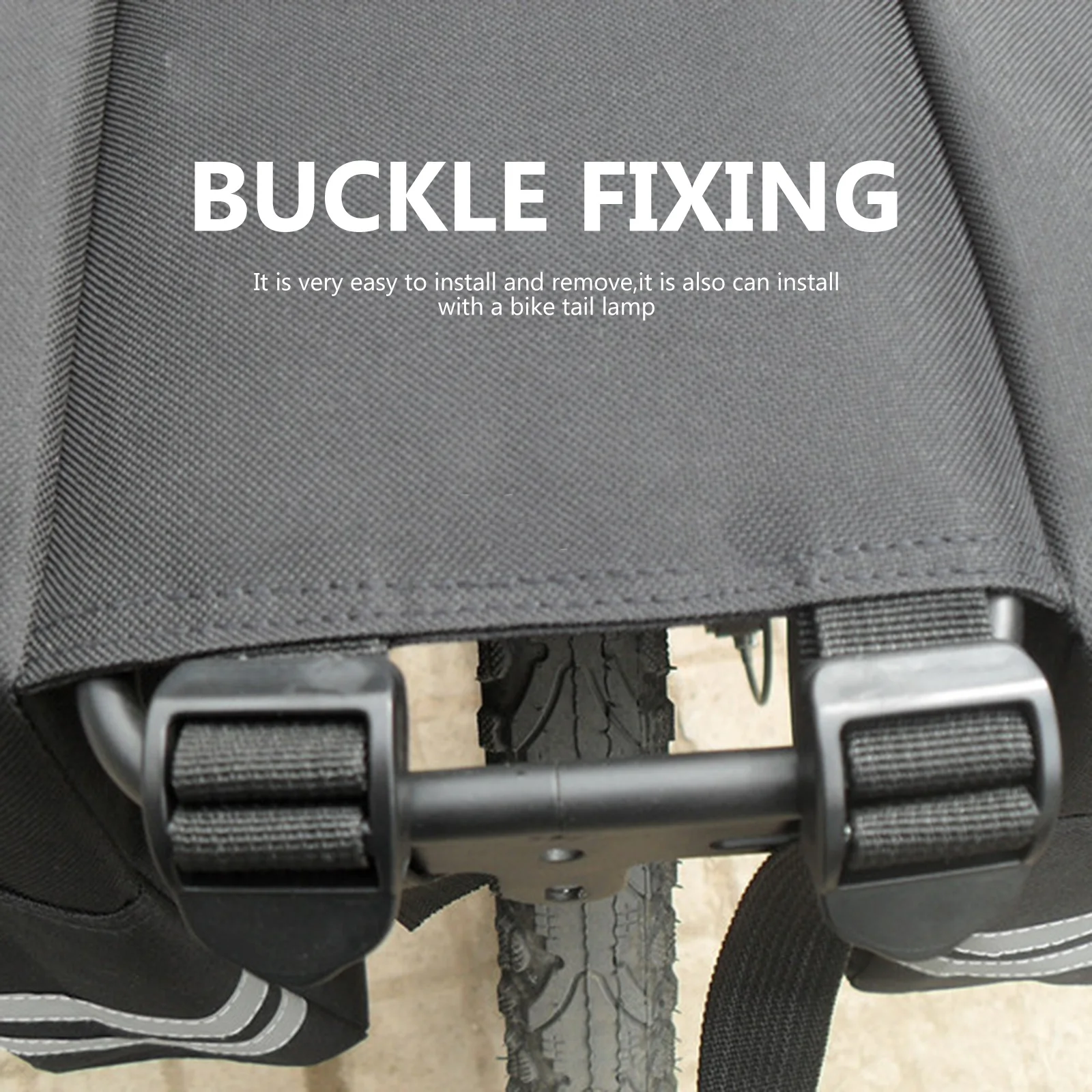 

Bicycles Rear Shelf Bag Bike Dual Carry Large Capacity Panniers for Bicycles Cycling Carry Bag Easy Install