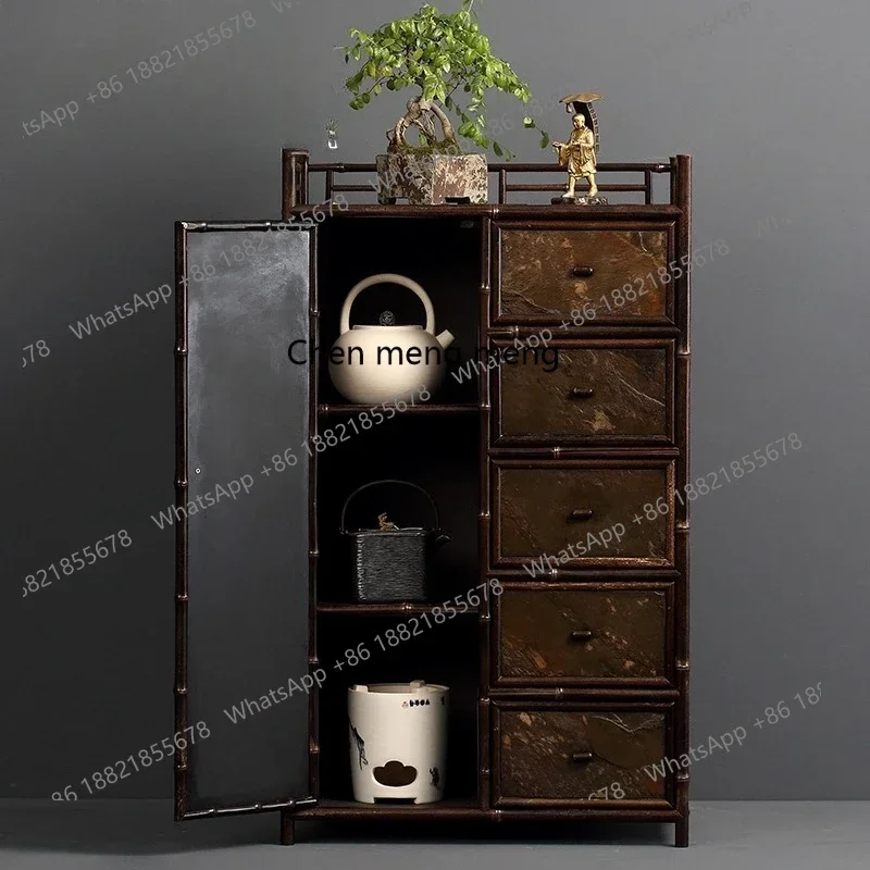 Imitation rock tea shed,  storage Bogu rack tea cabinet, tea cup rack  cabinetJJ