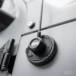 OMU 4x4 Aluminum Radio Antenna Base Cover For Jeep Wrangler JK JL Gladiator JT Car Antenna Base Shell Car Accessories