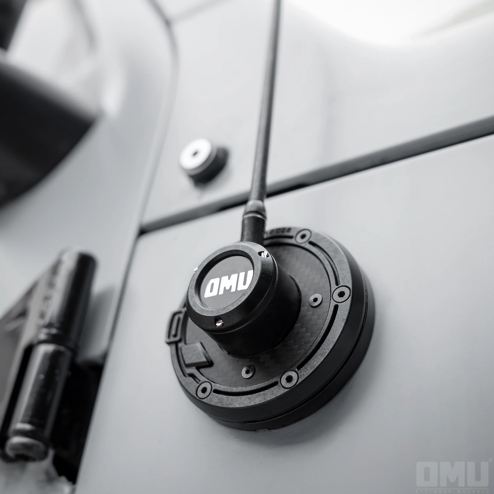 OMU 4x4 Aluminiowa osłona podstawy anteny radiowej do Jeep Wrangler JK JL Gladiator JT Podstawa anteny samochodowej Akcesoria samochodowe