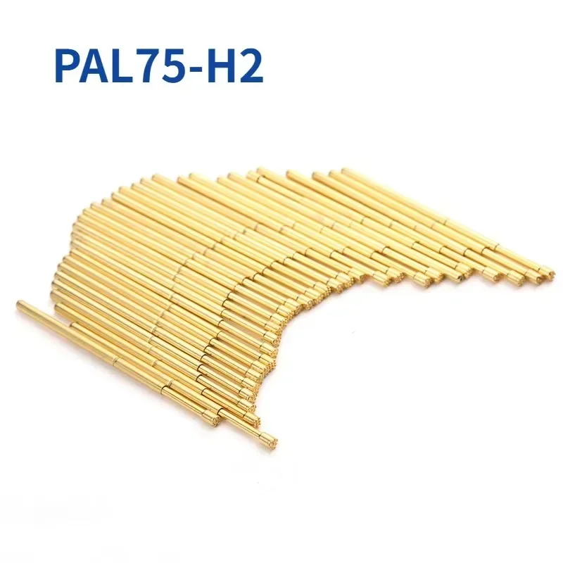 

100PCS/bag Gold-plated PAL75-H2 Nine Claw Plum Blossom Head Spring Test Pin with Outer Diameter of 1.02mm TCT Test Probe