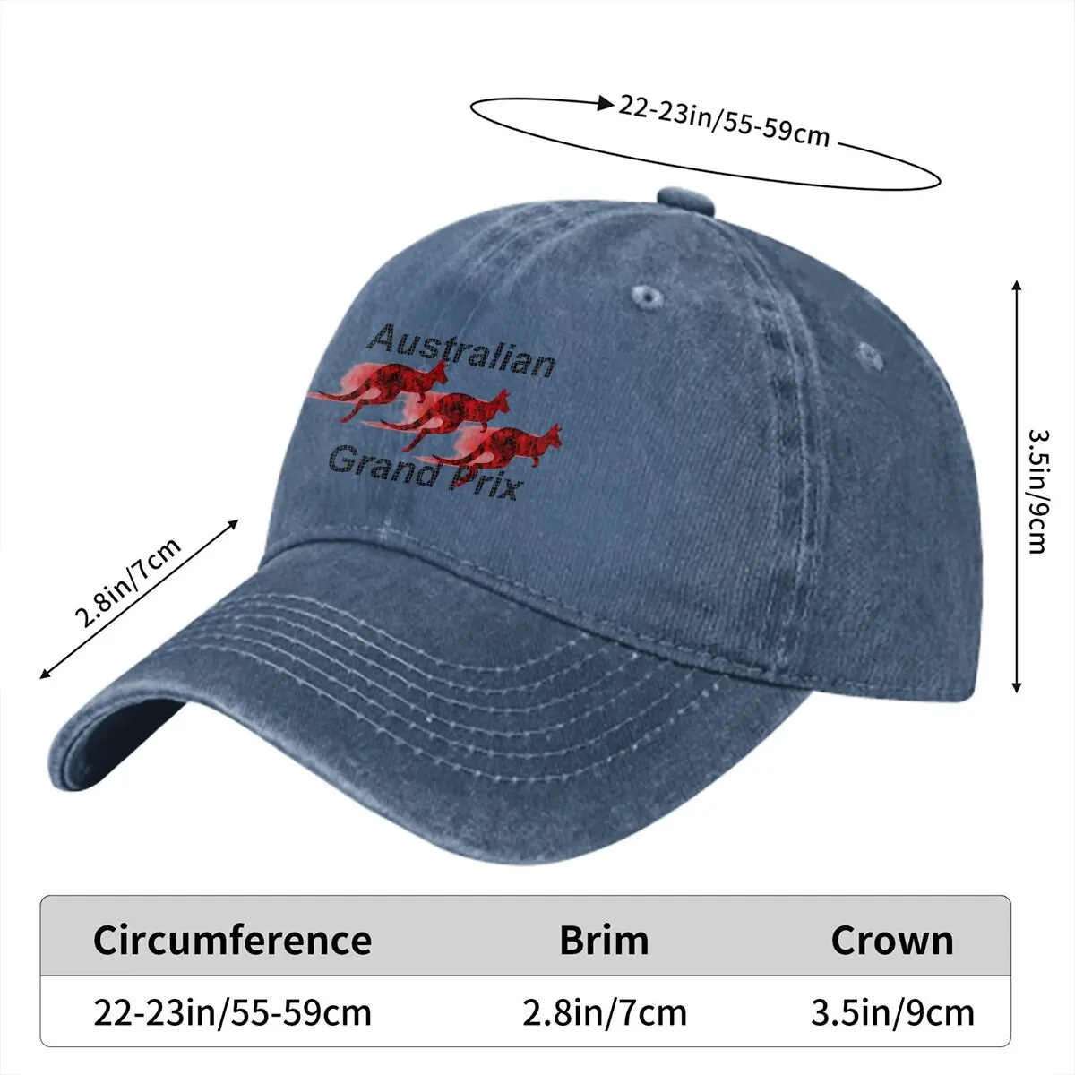 Grand Prix Baseball Cap Men Hats Women Visor Protection Snapback Australian Kangaroo Caps