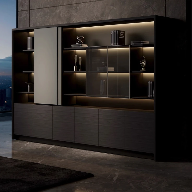 Hot Selling Competition New Modern Executive Office Furniture Set Document Bookshelf Cabinet