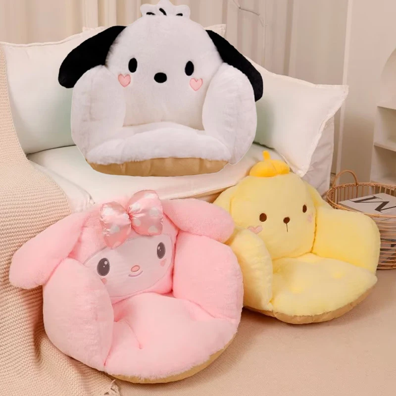 Oversized Sanrio Kawaii Cartoon Plush Warm Full Encirclement Cushion Cinnamoroll My Melody Kuromi Doll Anime Toys Christmas Gift