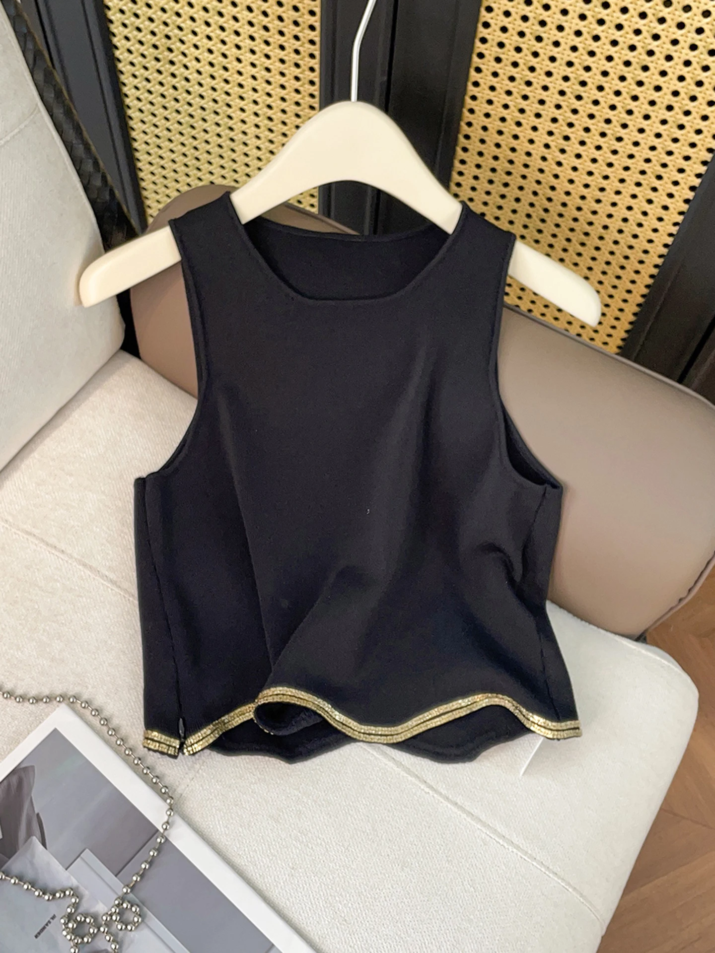 Faionable Mid-Length Vest And Skirt Set for Women Ele Autumn Winter New Arrival High-End Women's Clothing Ensemble