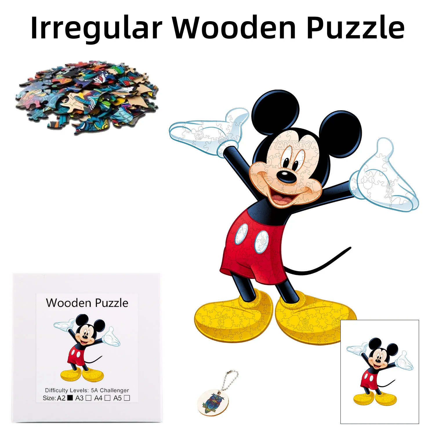 

Disney Alien Cute Mickey Jigsaw Wooden Puzzle Is The Best Christmas Gift For Children Family And Friends