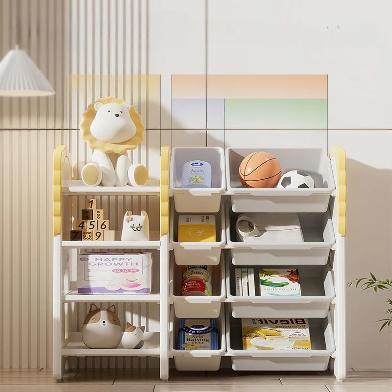 Mobile Children's Bookshelf Floor Storage RackStorage Book Nook Rack Corner Narrow Libreria Scaffale Per Libri Cabinet Organizer