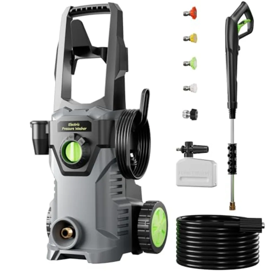 

Prure Washer, Power Washers 4800PSI 2.6GPM with 4 Quick Connect Nozzles, High Prure Washer for Cars, Fences, Patios, Decks, Boa